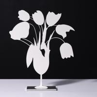 Donald Sultan WHITE TULIPS AND VASE APRIL 4 2014 Sculpture - Sold for $10,240 on 02-21-2026 (Lot 167).jpg